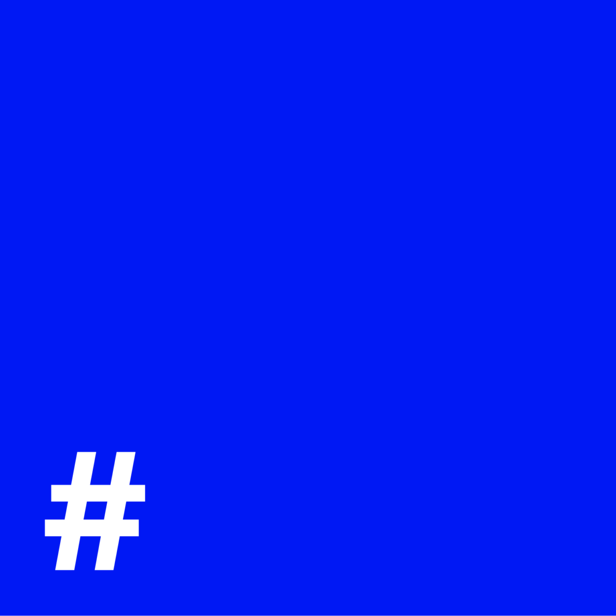 Hashtag The Blue Square