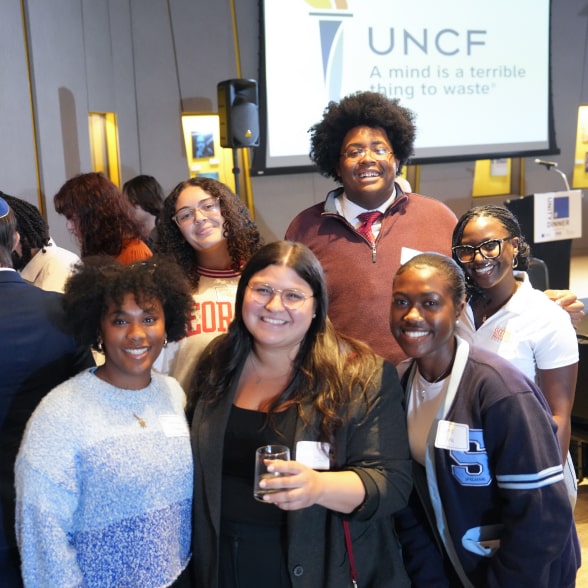 Unity-Dinners-Group-Attendees-UNCF-Logo